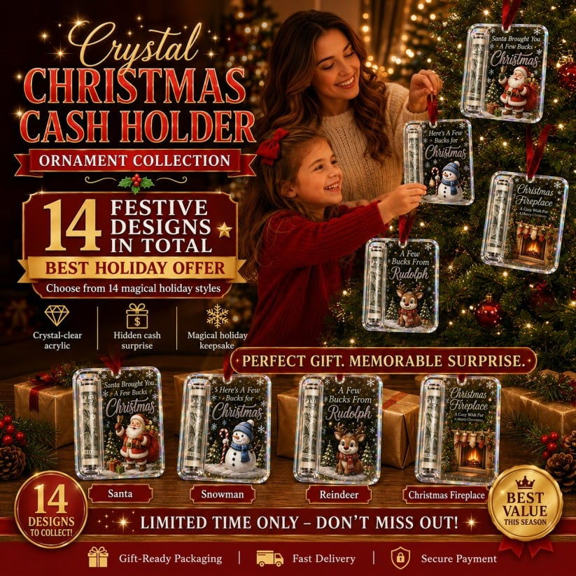 LAST DAY 50% OFF - 🎄Christmas Cash Gift Ornament- Make Cash Feel Like A Real Christmas Gift💵