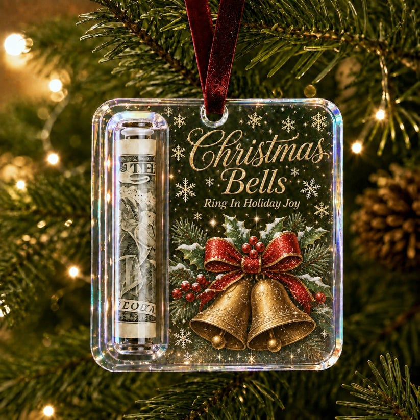 LAST DAY 50% OFF - 🎄Christmas Cash Gift Ornament- Make Cash Feel Like A Real Christmas Gift💵