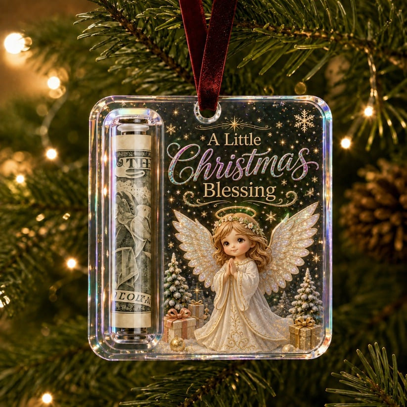 LAST DAY 50% OFF - 🎄Christmas Cash Gift Ornament- Make Cash Feel Like A Real Christmas Gift💵
