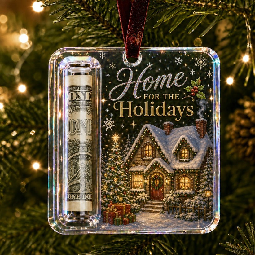 LAST DAY 50% OFF - 🎄Christmas Cash Gift Ornament- Make Cash Feel Like A Real Christmas Gift💵